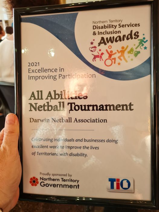 Darwin Netball Association Wins Nt Disability Services Inclusion